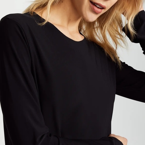 Norma Kamali Women's Kamali Kulture Crew Neck Dress, L - Picture 2 of 15